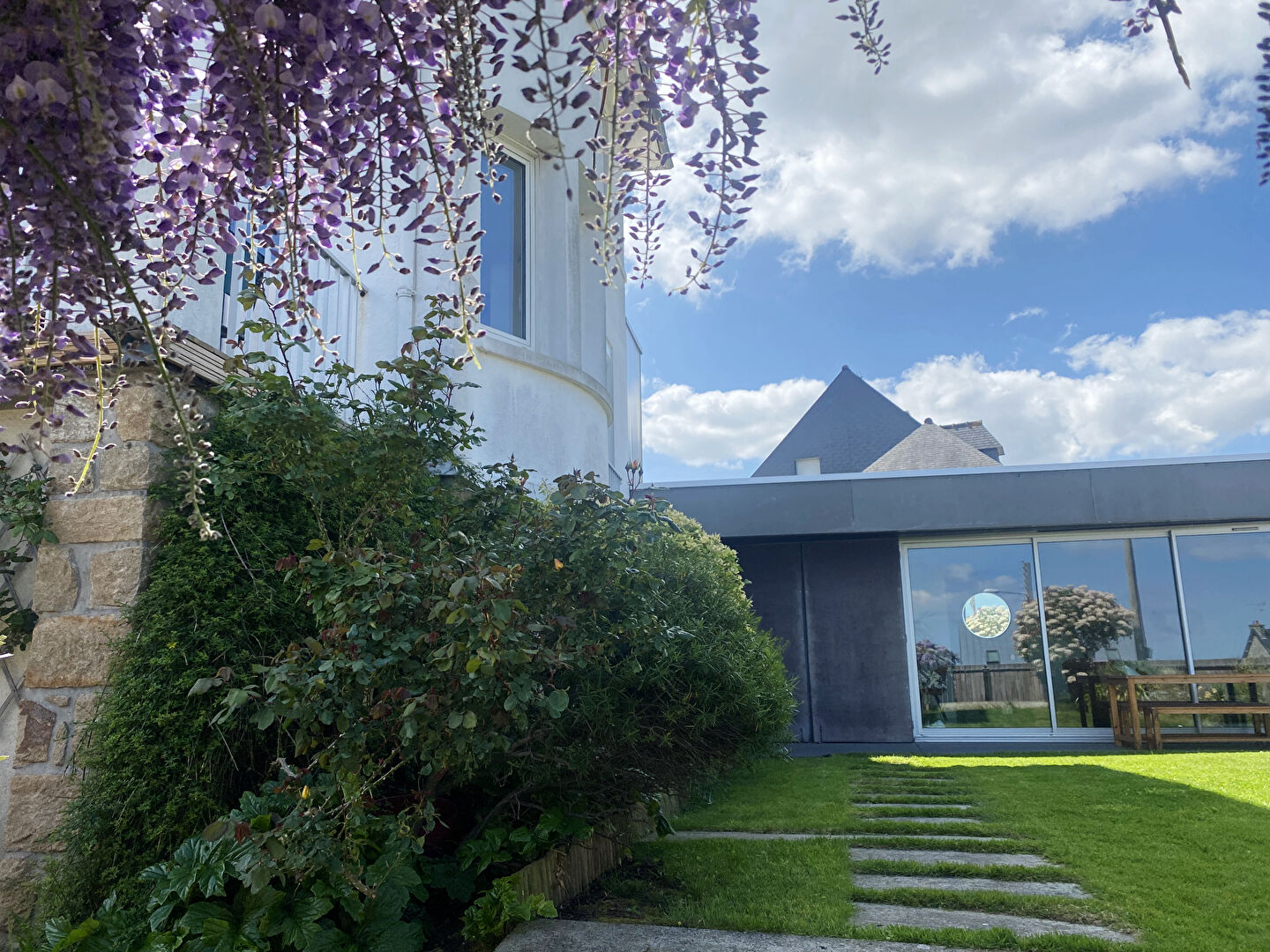 Maison 1930 avec extension, vue mer