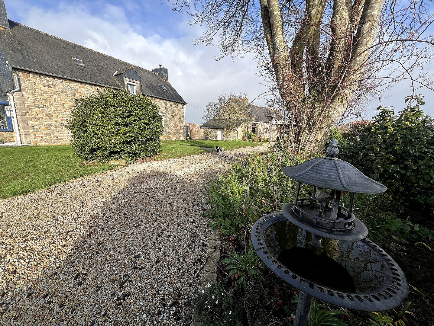 Maison en pierre avec d�pendances, terrain de 850m2